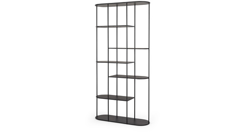 DECO Bookcase Black Oak